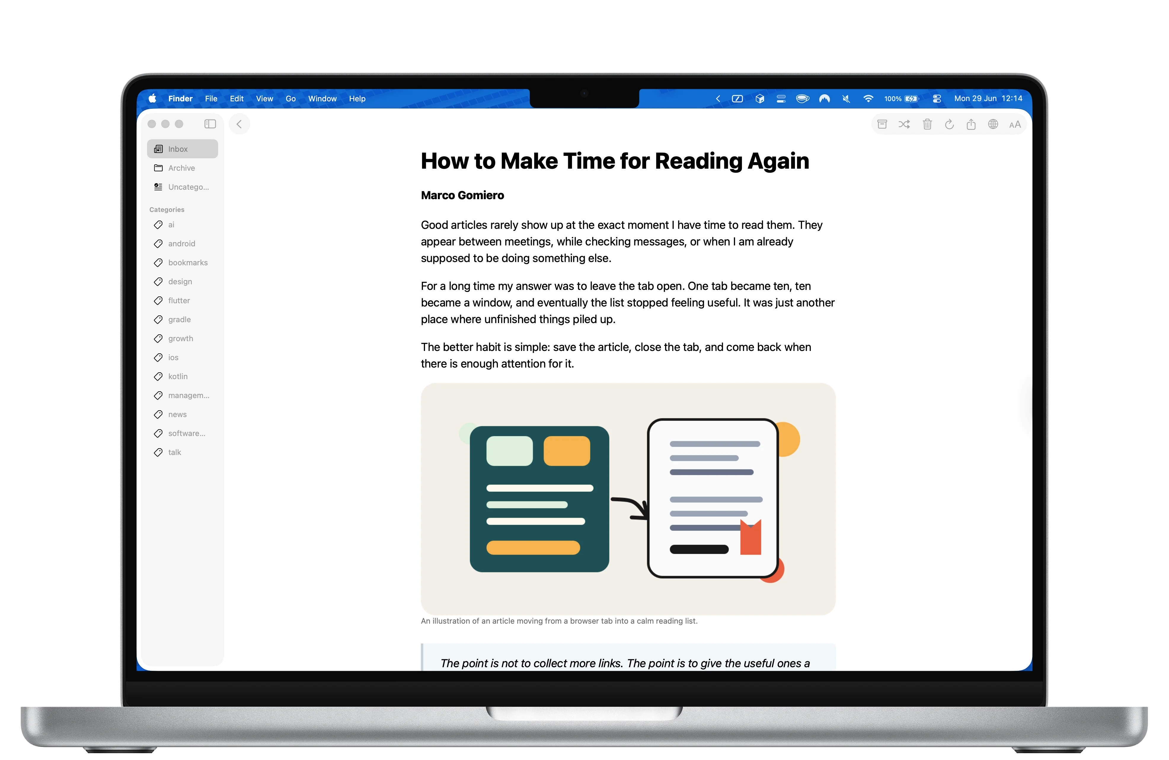 ReaderFlow on macOS